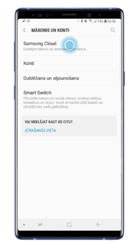 Izvēlieties Samsung Cloud