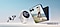 Samsung Galaxy Buds3 Pro in Silver, Samsung Galaxy Watch8 in White and Samsung Galaxy Z Flip7 in Blue Shadow are placed next to each other. Galaxy AI logo.