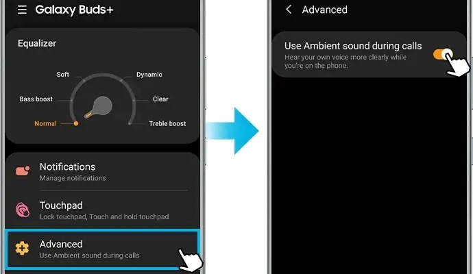 How to use ambient sound during calls