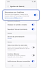 Pantalla de ajustes de la galería
