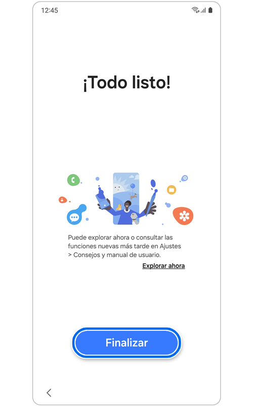 Pantalla de todo listo