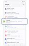 La pantalla está seleccionada en Ajustes.