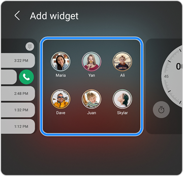Customize cover screen widgets 4