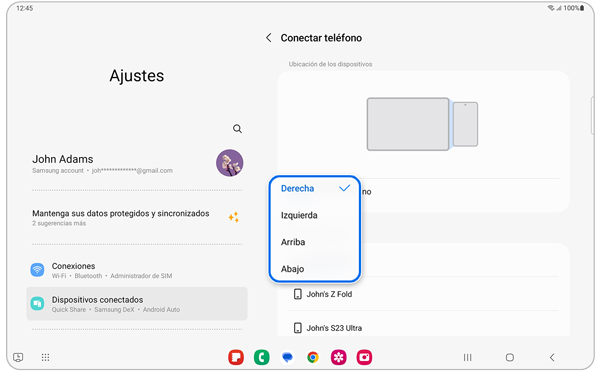 Samsung Galaxy control multi paso 5