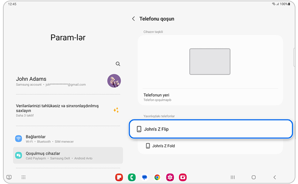 Samsung Galaxy multi nəzarət, addım 3