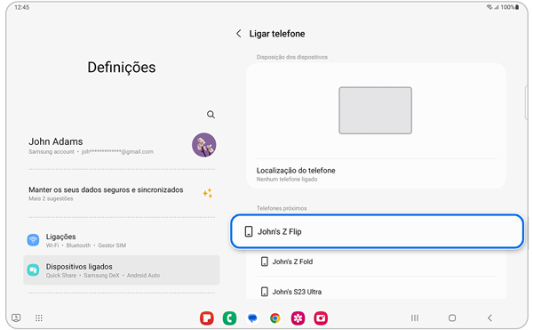 Samsung Galaxy multi controle passo 3