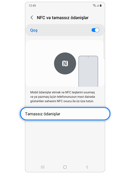 NFC və kontaktsız ödəniş