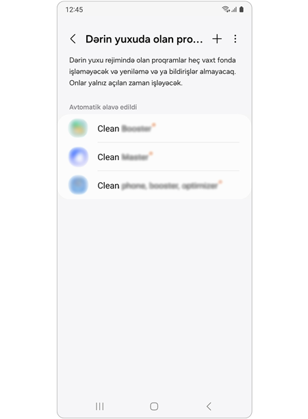 Dərin yuxuda olan proqramların siyahısı