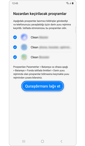 Proqramların siyahısı