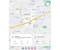 Mapa de ubicaciones de dispositivos Samsung con el icono de Más opciones seleccionado.