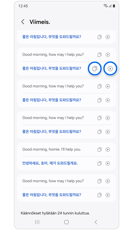 Viimeisimmät käännökset