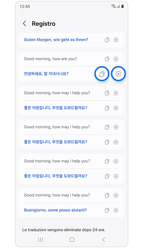 Elenco delle traduzioni recenti