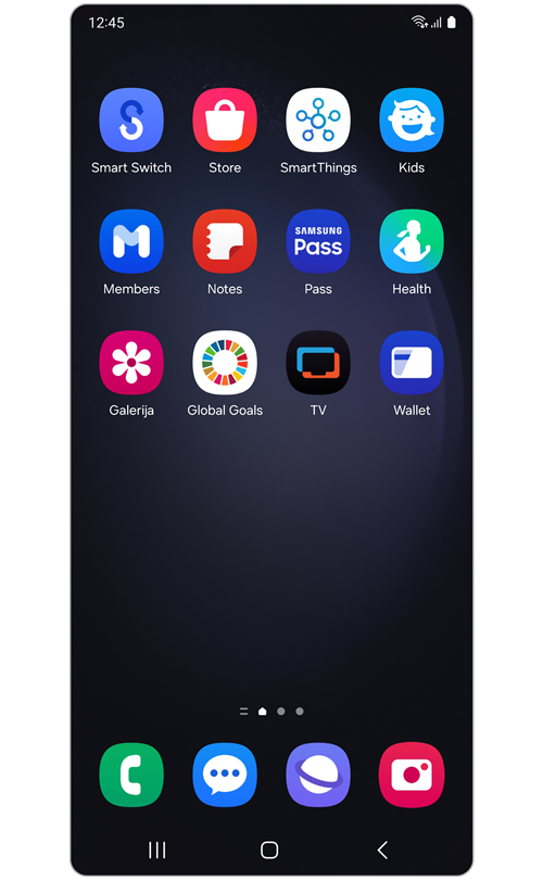 „Galaxy One UI 6“ pokyčiai „Galaxy“ telefono pradžios ekrane