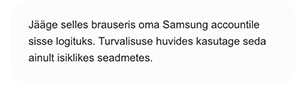 Kohtspikker „Jää sisselogituks“.