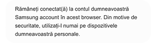 Sfat pe ecran „Rămâi conectat”.
