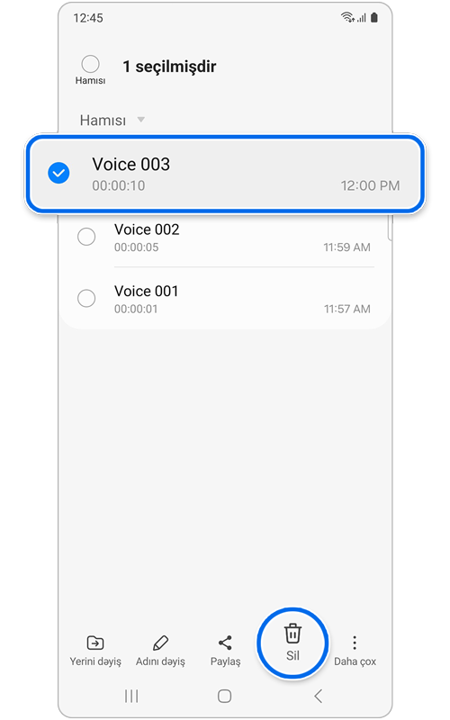 Səs Yazan Siyahısında saxlanılan fayllar