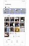 Image files selected in the Gallery app.