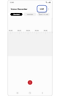 Voice Recorder app home screen