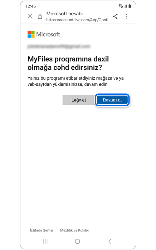 Microsoft Mənim fayllarıma daxil olmağa cəhd edib-etmədiyinizi soruşur
