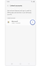 Linked accounts screen