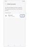 Linked accounts screen.