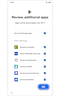 Review additional apps screen