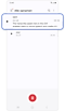 Startscherm van de app Spraak recorder.
