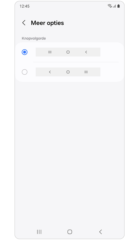 Instellingsopties voor meer opties.