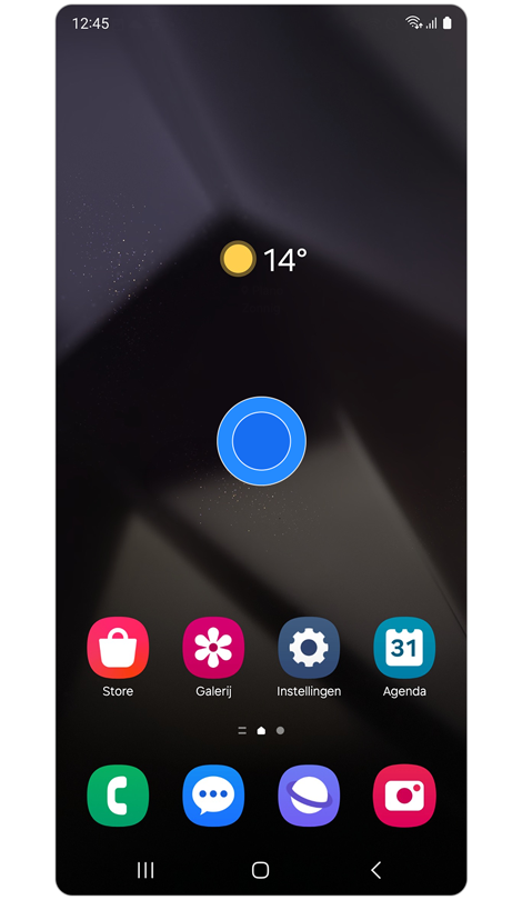Startscherm van Galaxy-S24