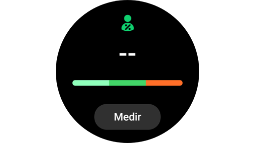 Mide tu composición corporal en un Galaxy Watch.