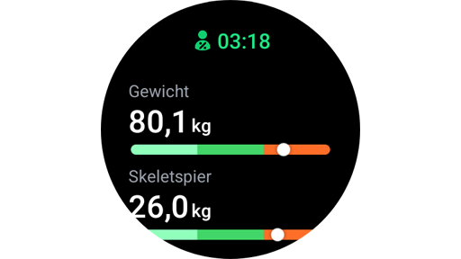 Lichaamssamenstelling meten op een Galaxy Watch.