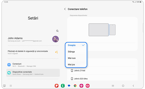 Funcția Mai mult control pentru Samsung Galaxy - pasul 5