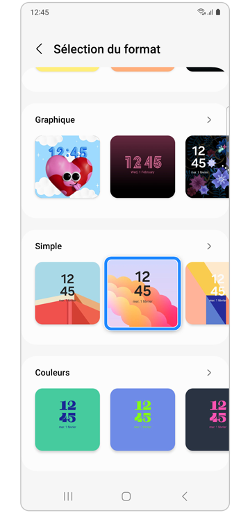 Personnalisez l'écran extérieur avec le fond d'écran 6