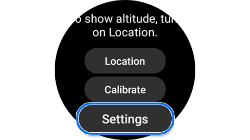 Compass app settings
