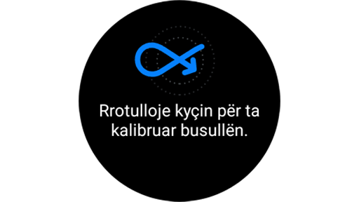 Udhëzues për kalibrimin e aplikacionit Samsung Compass.