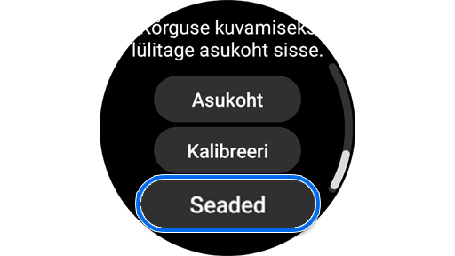 Kompassi rakenduse seaded