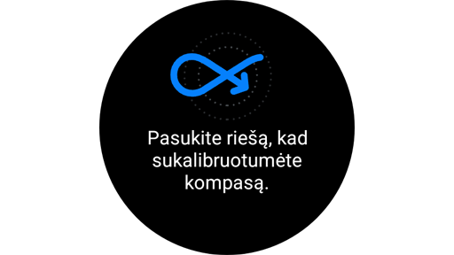 Instrukcija, kaip kalibruoti „Samsung“ kompaso programėlę.