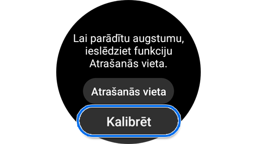 Kalibrējiet Samsung lietotni Kompass.