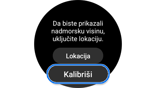 Kalibrišite aplikaciju Samsung Kompas.