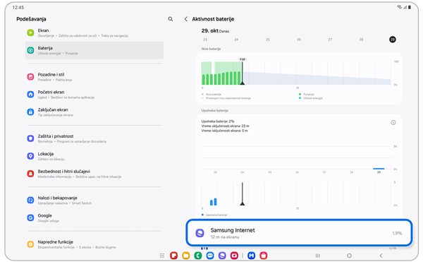 Lista aplikacija koje troše bateriju.