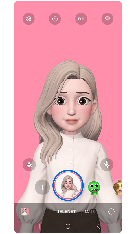 Avatar kamera képernyő.