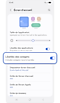 Menu de l'écran d'accueil sur un Samsung Galaxy affichant l’option libellés des applications.