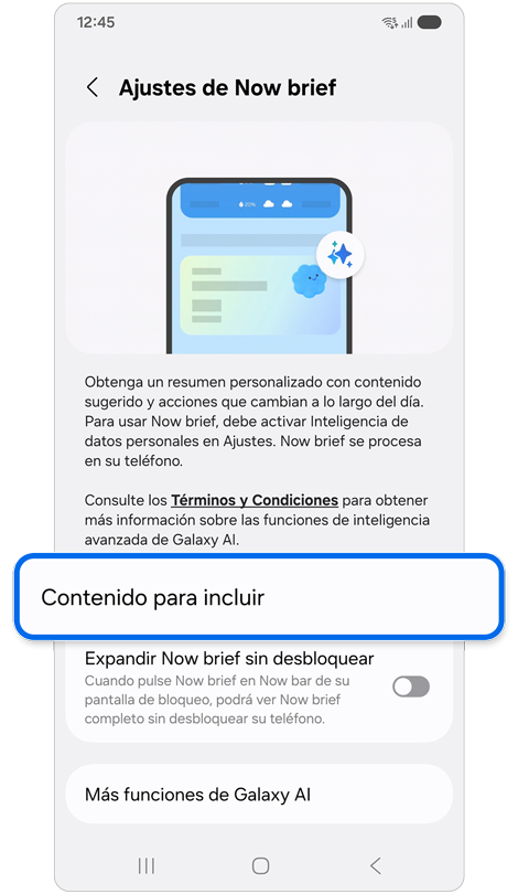 Ahora pantalla de configuración de la barra.