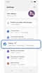 Pantalla de inicio de configuración.