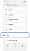Menu de Modes et Routines sur un Samsung Galaxy.