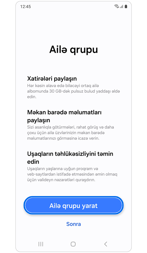 Ailə qrupu ilə nə edə biləcəyiniz haqqında məlumat