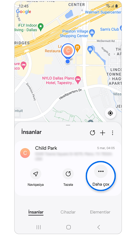 Samsung İnsanları tap nişanı