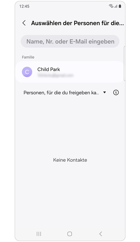Mitglieder der Familiengruppe