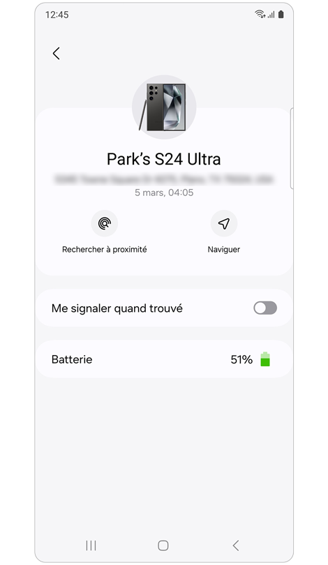 Écran d’information sur un appareil partagé par un groupe familial