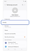 Settings home page